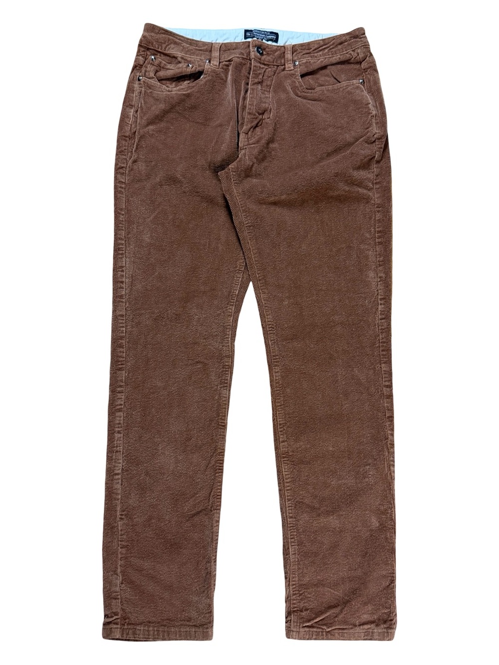 Mens J Peterman Company New York Corduroy Brown Straight Pants Size 32x30